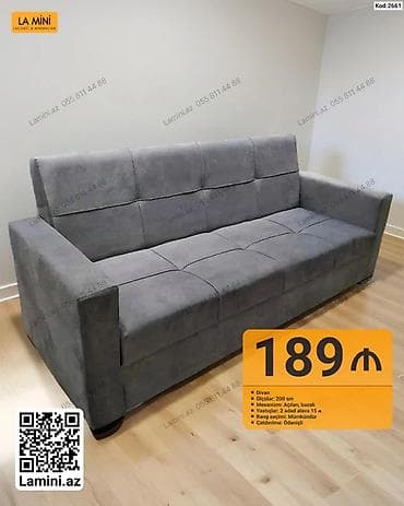 oturaca: Divan – Kod: 2661 - Ölçü: 200 sm - Mexanizm: Açılan, bazalı - — 1