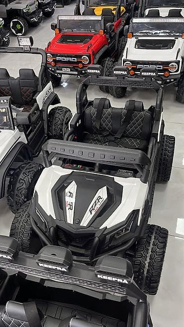 uşaq araba: Ofraad RZR maddeli 4x4 motor Rez’in teker deri oturacak 1yaşdan — 1