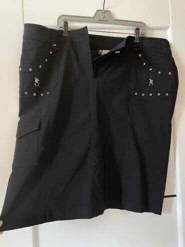 karandaş qadın ətəkləri: Midi Ətək, Cins, 2XL — 6