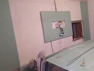 mini manqal: Alçıpan işləri və TV divar kompozisiyası – dizayn və quraşdırma — 1