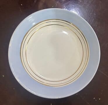 Çay dəsti, rəng - Narıncı, Farfor — 2