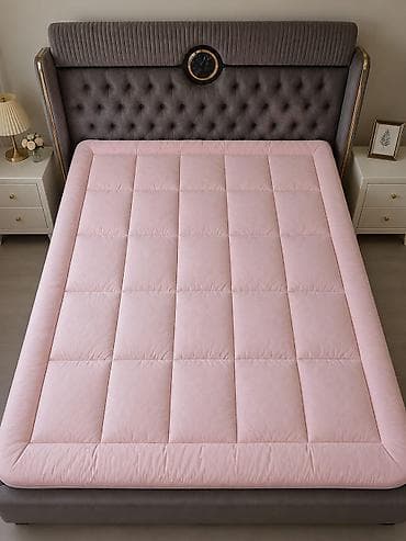 Дом и сад: Yataq üçün yumşaq üstlük (mattress topper) - Rənglər: açıq çəhrayı və — 1