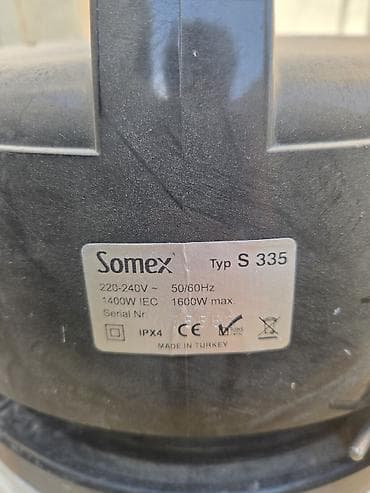 Elektronika: Somex S335 sənaye tipli tozsoran - Model: Somex S335 (etiketdə “Typ S — 5