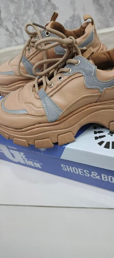 adidas qaçış üçün qadın krossovkaları: Məhsul: Krossovka (Fashion Sport) - Rəng: Bej üst hissə, açıq boz — 5