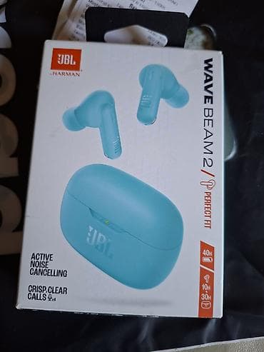 İşlənmiş Simsiz (Bluetooth) Qulaqcıqlar, JBL, rəng - Mavi — 1