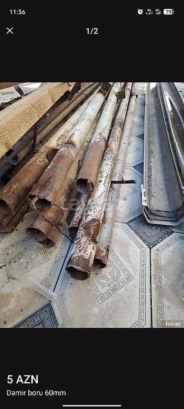 Su borusu, Qofrasız, Dəmir, 60 mm, İşlənmiş lalafo.az -da Su borusu, Qofrasız, Dəmir, 60 mm, İşlənmiş