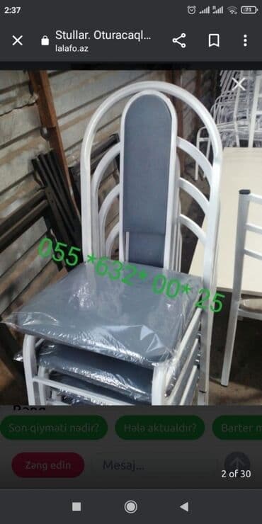 heyet ucun stul: 💥13manatdan başlayır stullar 30manata qədər. Stullar sexden birbaşa — 8