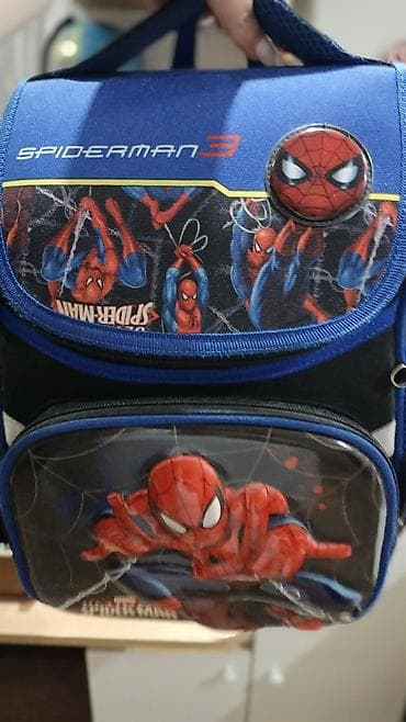 məktəb canta: Spiderman 3 temalı uşaqlar üçün məktəb çantası - Rəng: Göy/qaranlıq — 1