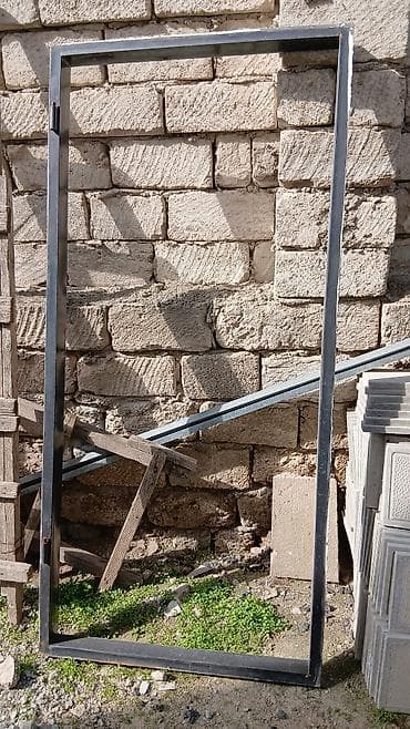 seif qapilar: Metal giriş qapısı və karkası - Material: qalın metal/poçad, pres — 2