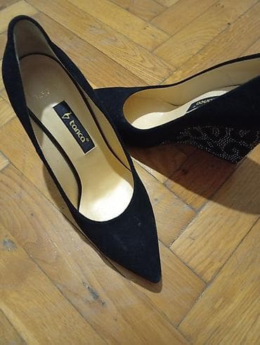 Tanca qadın ayaqqabısı – klin tapança dabanlı, qara rəng