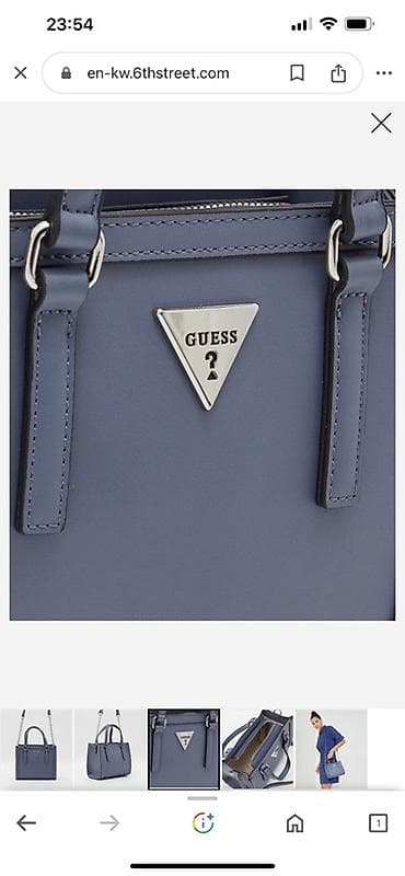 Çantalar: GUESS çiyin/əl çantası – mavi ton Etiketli ve tezedir. Orginal — 3