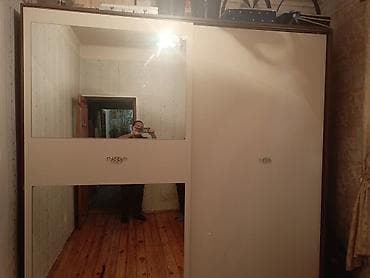 qarderob otağı: 2 qapılı, Güzgülü, Ağ, Digər material, Kupe, Düz dolab — 4