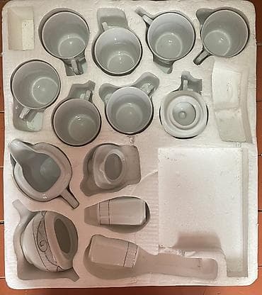 kraft paketler: Nahar dəsti, Farfor — 8