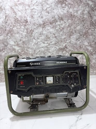 electron saatlar: Neva HE3600N-6 benzinli generator - Tip: Daşına bilən, çərçivəli — 1