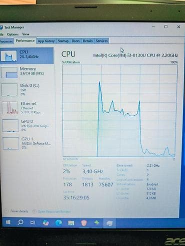 işlenmiş kalonka: İşlənmiş Acer Aspire, 15.6 ", Intel Core i3, 128 GB — 2