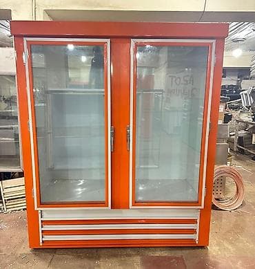İki qapılı şüşə vitrin soyuducu - Ticarət obyektləri, marketlər, kafe