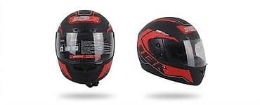 ventil: TBR Sport tam üzlü (full-face) motosiklet dəbilqəsi - Rəng: mat qara — 1