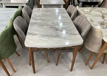 Masa və oturacaq dəstləri: Mətbəx üçün, Yeni, Açılan, Dördbucaq masa, 4 stul — 5