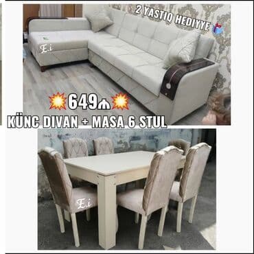 divan ölçüsü: Yeni, Künc divan, Qonaq otağı üçün, Açılmayan, Türkiyə — 2