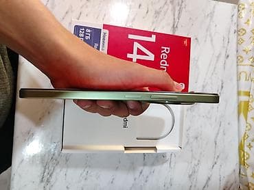 monitör ikinci el: Redmi 14C, 128 GB, rəng - Yaşıl, Barmaq izi, Simsiz şarj, Sənədlərlə — 4