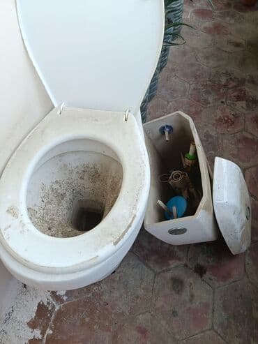 yerden unitaz: Məhsul: Keramika tualet komplekti (podium tipli, arxa sisternli) — 2