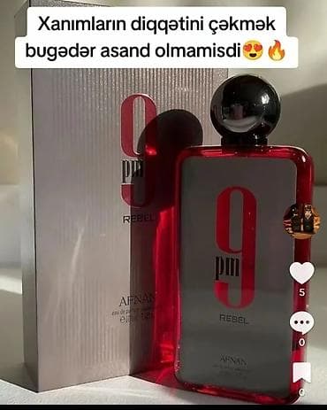 Ətriyyat: 🔥PM 9 Afnan Rebel – gecənin cazibəsini əks etdirən, isti və ədviyyatlı — 1
