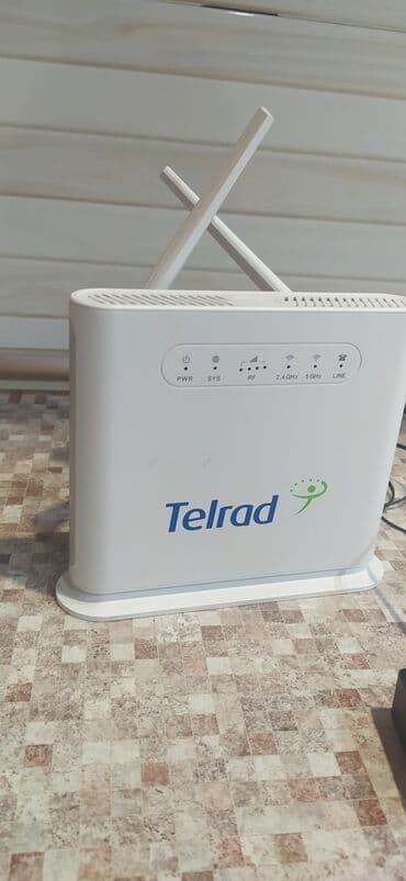 saz modem: Telrad simsiz router - İkili Wi‑Fi: 2.4 GHz və 5 GHz bant dəstəyi – — 1