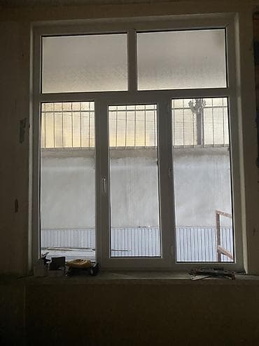 PVC plastik pəncərə dəsti Razmeri Hündürü 220x180 eni 2 Qat şüşə -