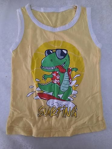 barbi sekilleri: Uşaq maykası – sarı rəngdə, ağ kənar tikişləri ilə. Ön hissədə — 1