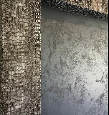 sadə alçipan fiqurları: Dekorativ divar boyası və klassik plintus/kapitel profilləri ilə — 5