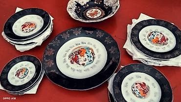 o7 sekilleri: Nahar dəsti, rəng - Göy, Kobalt, Bohemia, 6 nəfərlik, Çexiya — 3