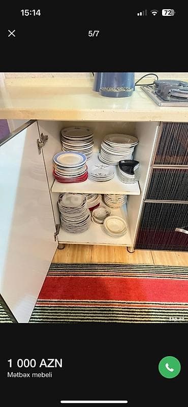 azza sifariş: Mətbəx mebeli dəsti - Forma: L-şəkilli komplekt - Rəng və material — 7