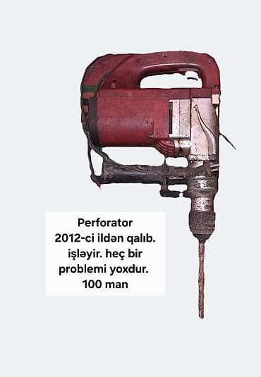 mini drel satilir: Perforator – ştapel/çəkic rejimli elektrik matkabı - İstifadə ili — 1