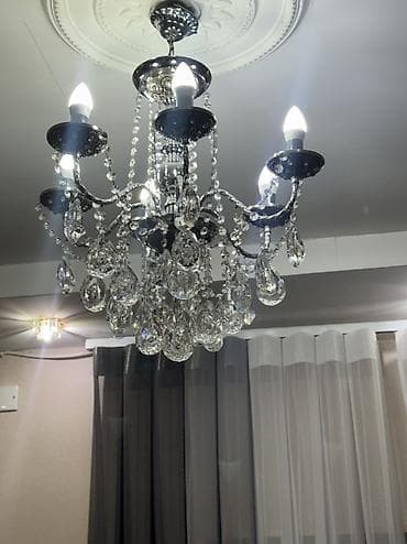 ev divar dekorlari: Çılçıraq, 6 lampa, Metal — 1