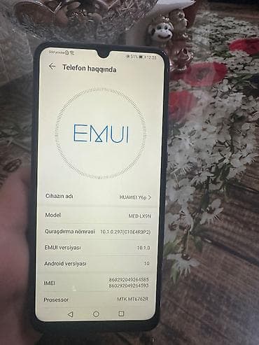 redmi note 4: Huawei Y6p, 128 GB, rəng - Bənövşəyi, Sensor, Barmaq izi, İki sim kartlı — 4