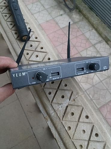 bel çanta: Mikrofon aparatı işlək vəziyyətdə,adaptoru yoxdur mikrofon batareya — 2