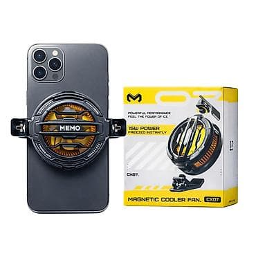 cpu kuller: MEMO CX07 Magnetic Cooler Fan – smartfon üçün maqnitli soyuducu - 15W — 1