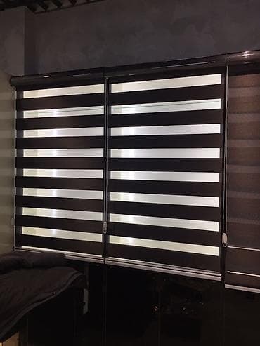 pencere plastik: Zebra və jalüz pərdələr - Model: Zebra (gündüz‑gecə) pərdələr və — 2