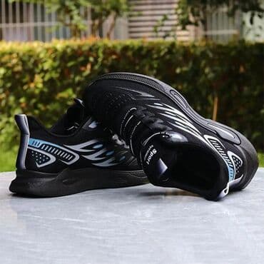 красофкалар мужской: Qara rəngli, dəbli dizaynlı idman ayaqqabıları. Üzərindəki naxışlar və — 4