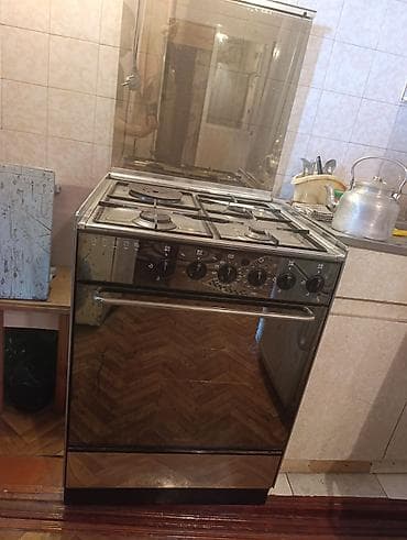 Комбинированная плита Встраиваемая, 4 конфорки, Б/у