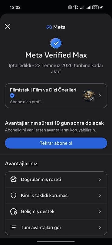Instagram hesabı satılır 8.6K original takibçisi var. Meta Verified — 2
