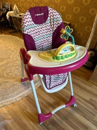 yemek masası: FİBERLOVE markasının qatlanan uşaq oturacağı, çəhrayı və ağ rəngdə — 7