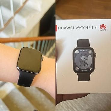 Smart saat, Huawei, Sensor ekran, rəng - Qara