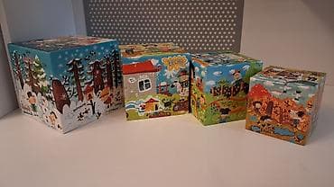 lazer oyuncaq: Развивающие пазлы, времена года. В одной большой коробке еще 4 — 9