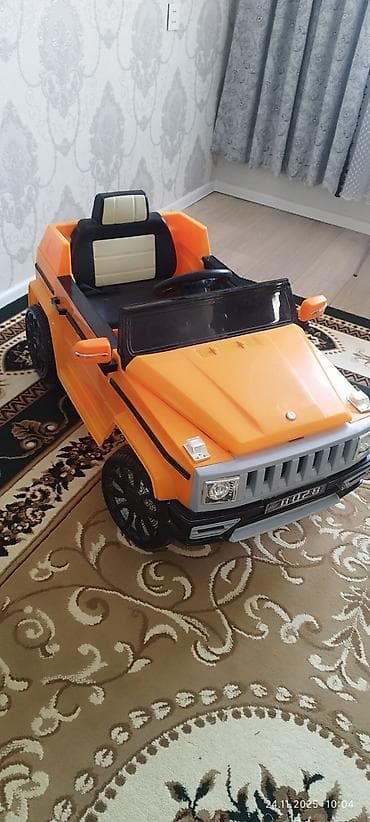 uşaq ucun ev: Uşaq üçün elektrikli minik maşını – narıncı rəngdə, yolsuzluq — 1