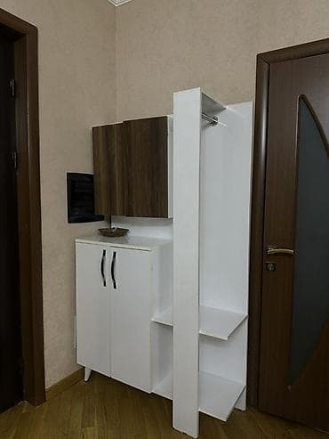 kicik şkaf: Dəhliz üçün çoxfunksiyalı asqılı dolab dəsti - Rəng: ağ (korpus) + — 3