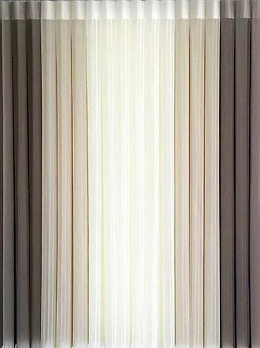 Pastel dəstləri: Vertikal Tül Pərdə – dekorativ və funksional pərdə sistemi - Model — 4