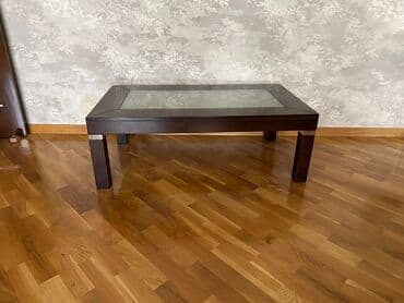 şuşə stollar: Jurnal masası, Yeni, Açılmayan, Şüşə, Dördbucaq masa — 2