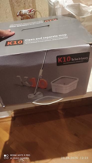 K10 Clean and Separate Mop – ayaq pedallı, iki bölməli yuma və sıxma lalafo.az -da K10 Clean and Separate Mop – ayaq pedallı, iki bölməli yuma və sıxma