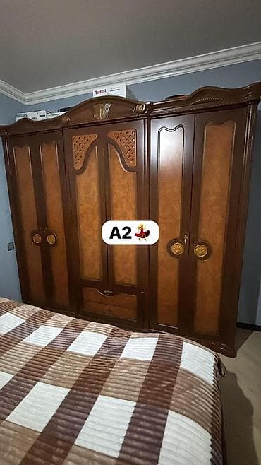 5 qapı, Siyirməli, Qəhvəyi, Taxta, Açılan, Düz dolab